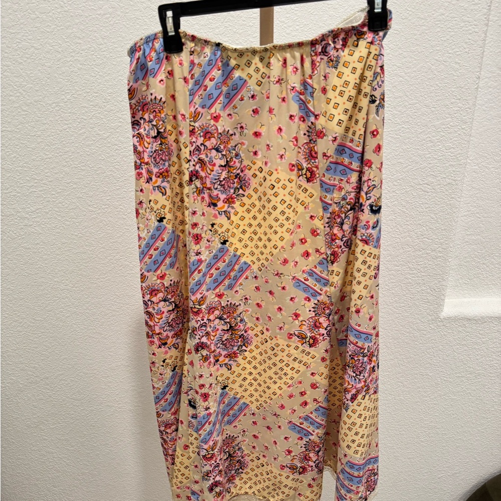 Vintage Sag Harbor Patchwork Polyester Skirt Lace… - image 4